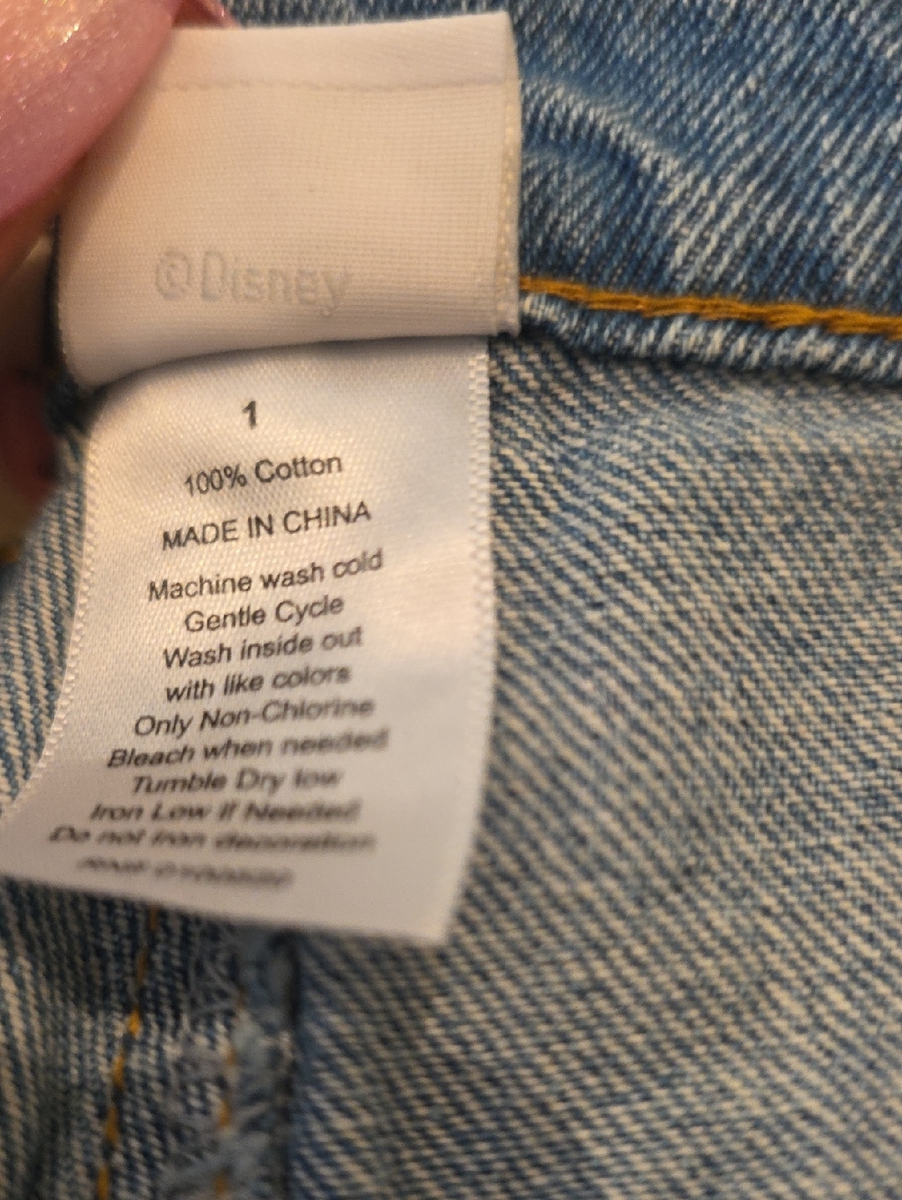 Disney Blue Denim Shorts with Ariel - Picture 6 of 6
